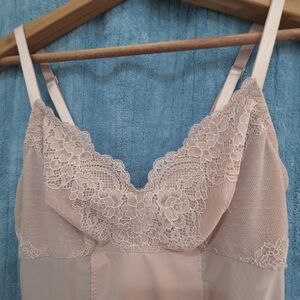 Blush Beige Lace Bodysuit